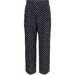 Black Silk Cropped Pants