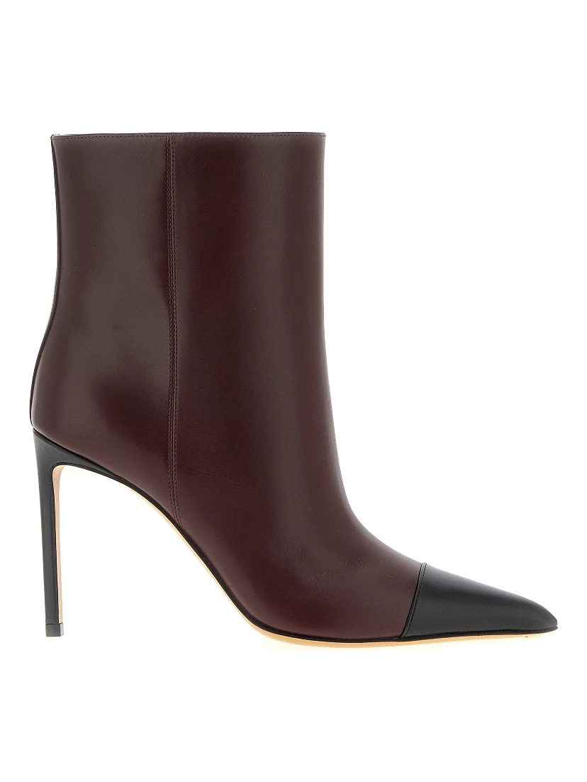 Bordeaux Goatskin Ankle Boots