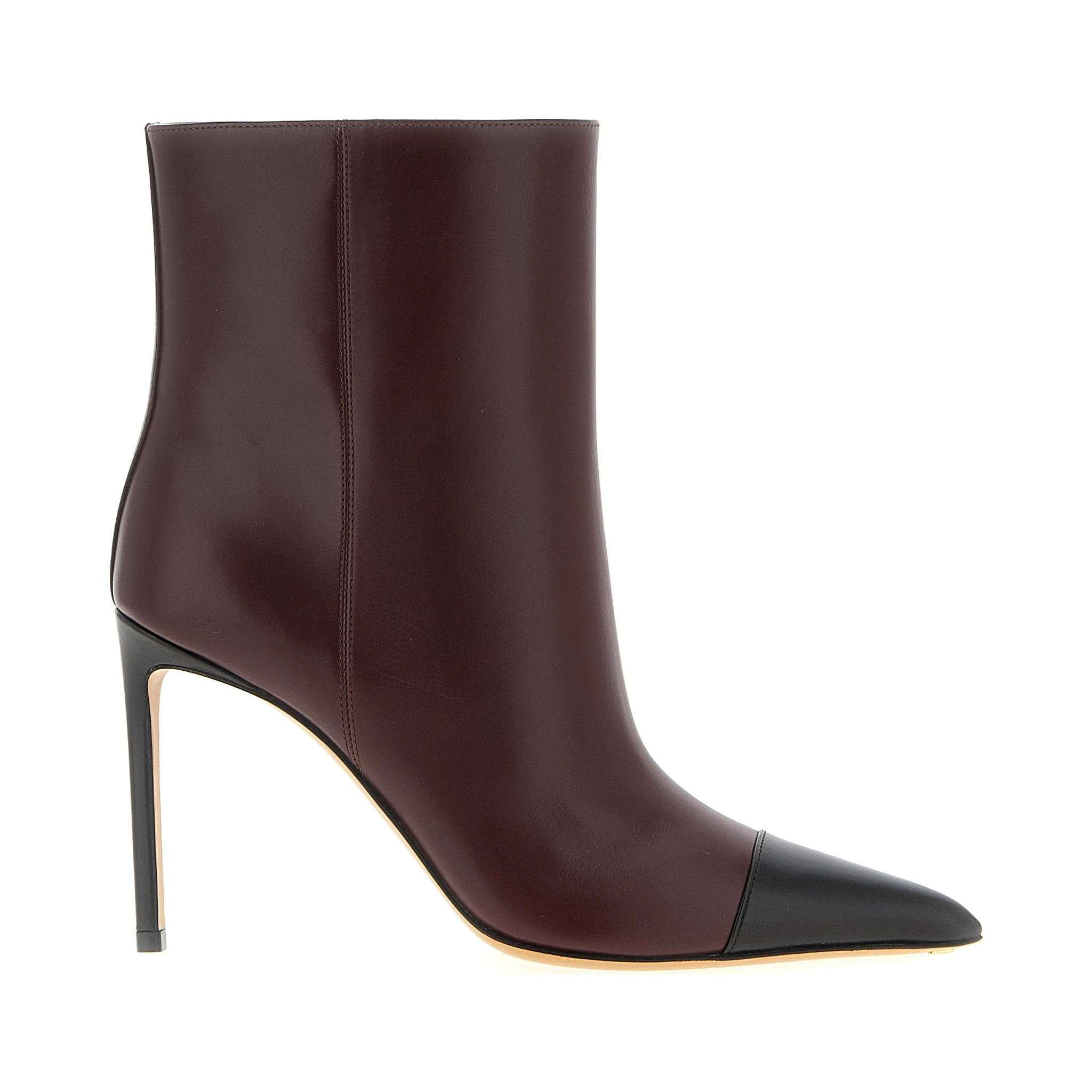 Bordeaux Goatskin Ankle Boots
