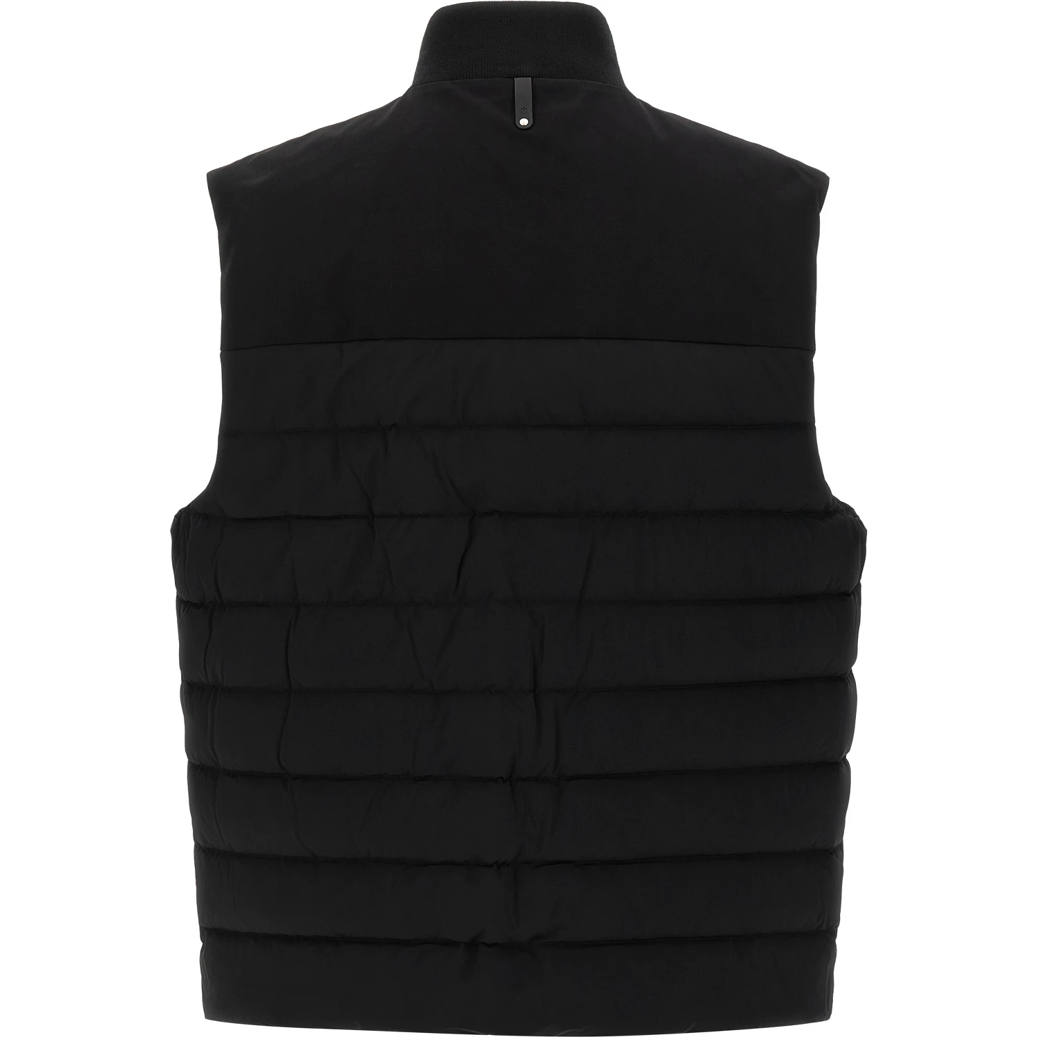 Black Nylon Sleeveless Jacket