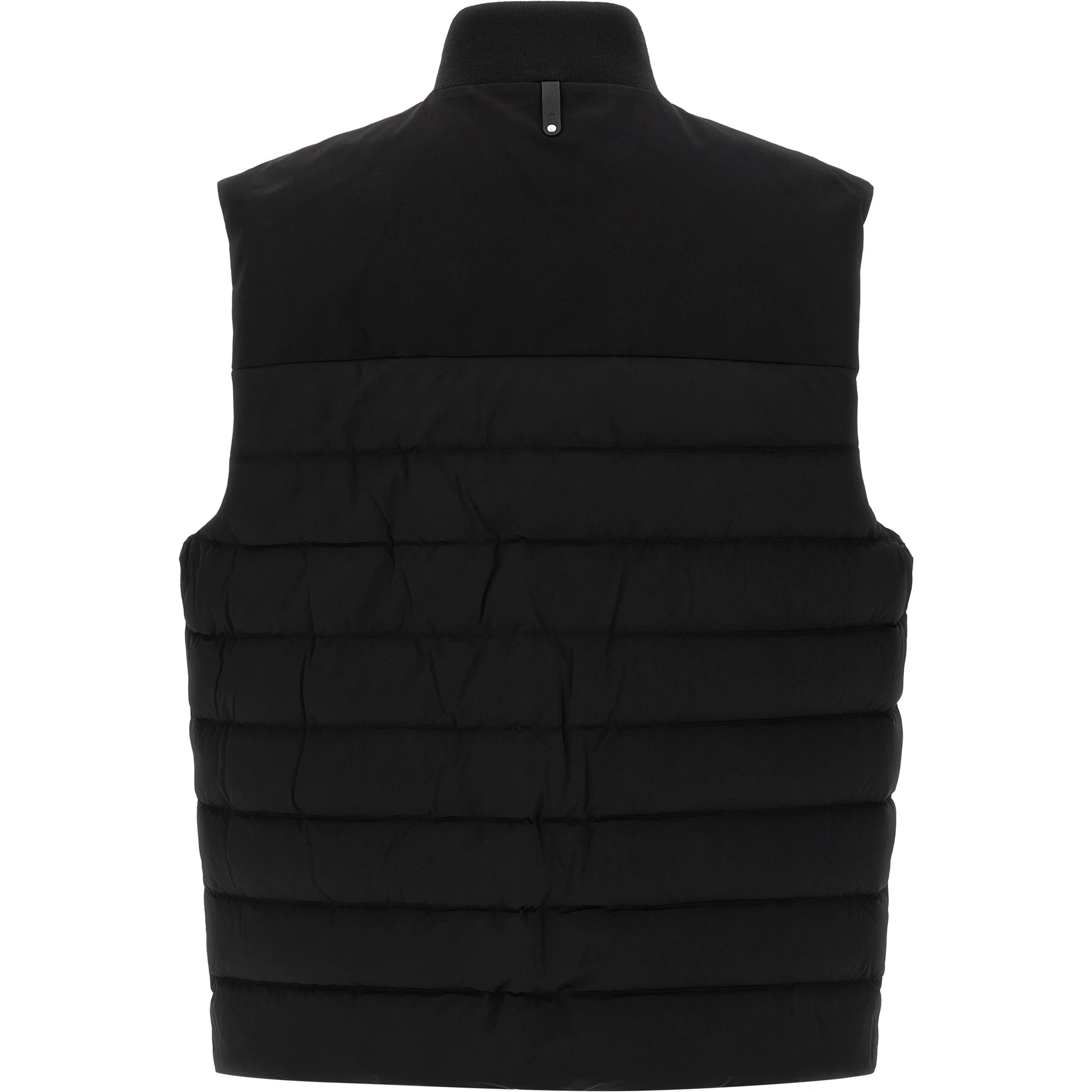 Black Nylon Sleeveless Jacket