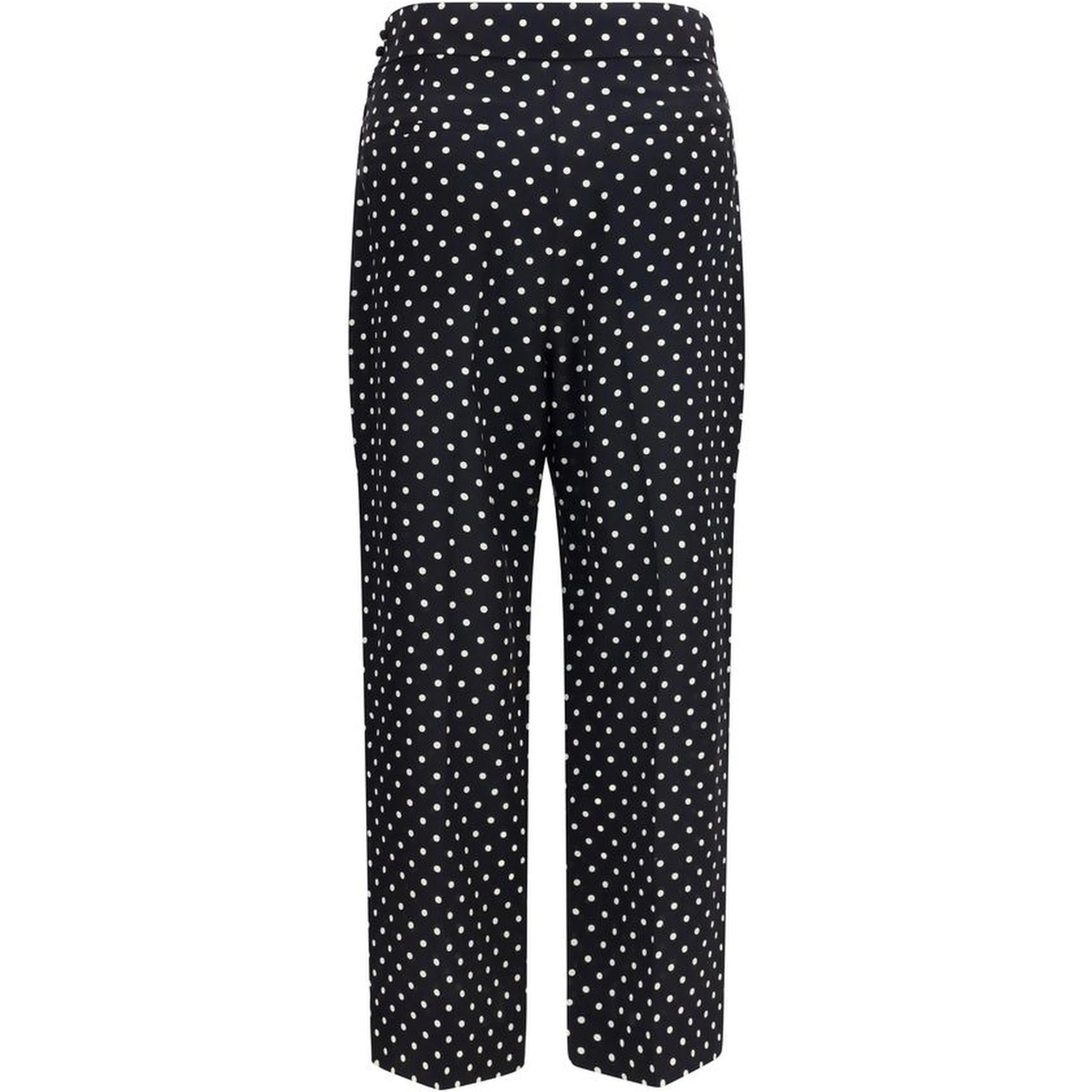 Black Silk Cropped Pants