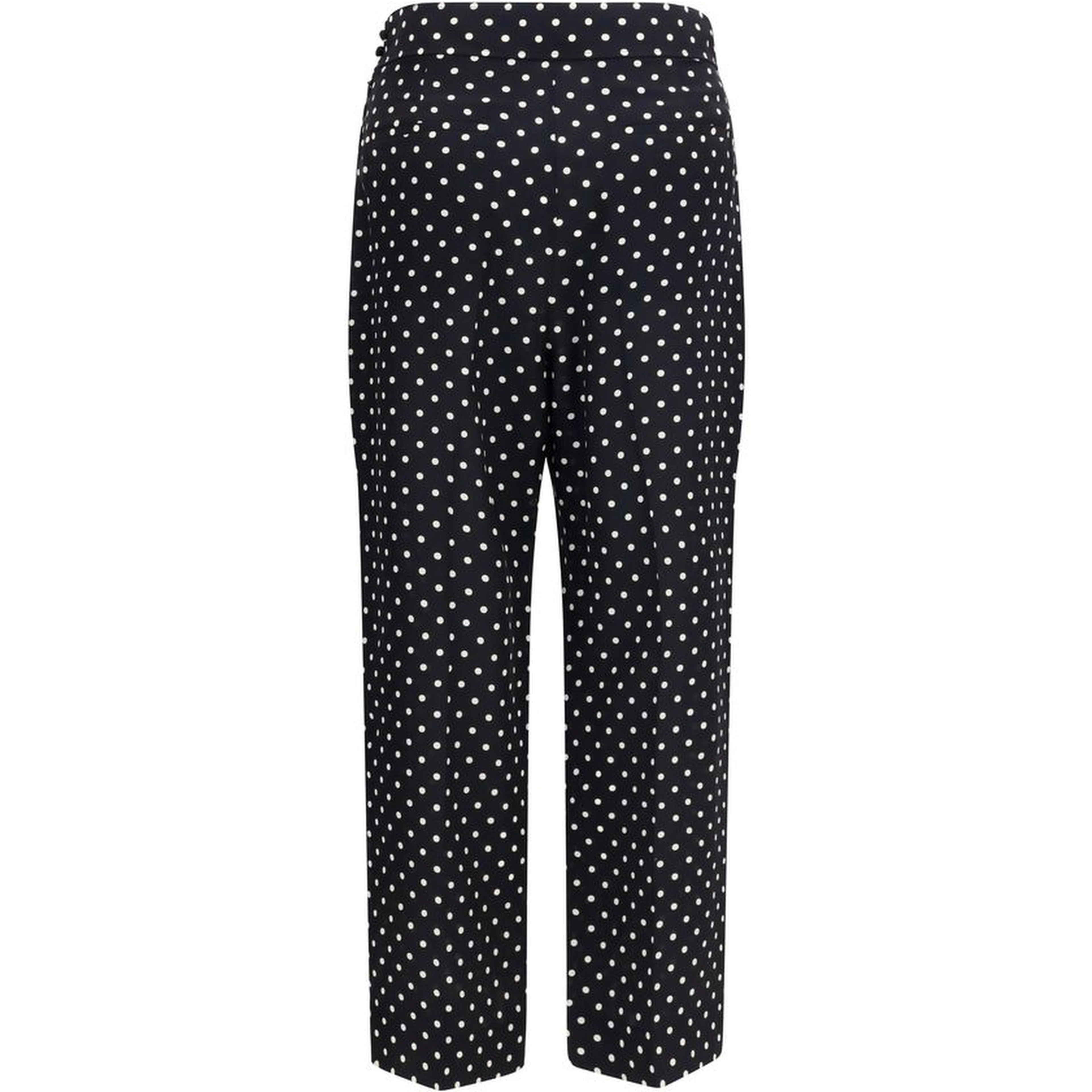 Black Silk Cropped Pants