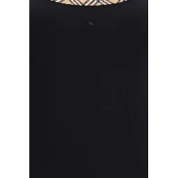 Black Elastane One-Piece Swimsuit