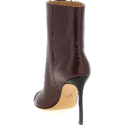 Bordeaux Goatskin Ankle Boots