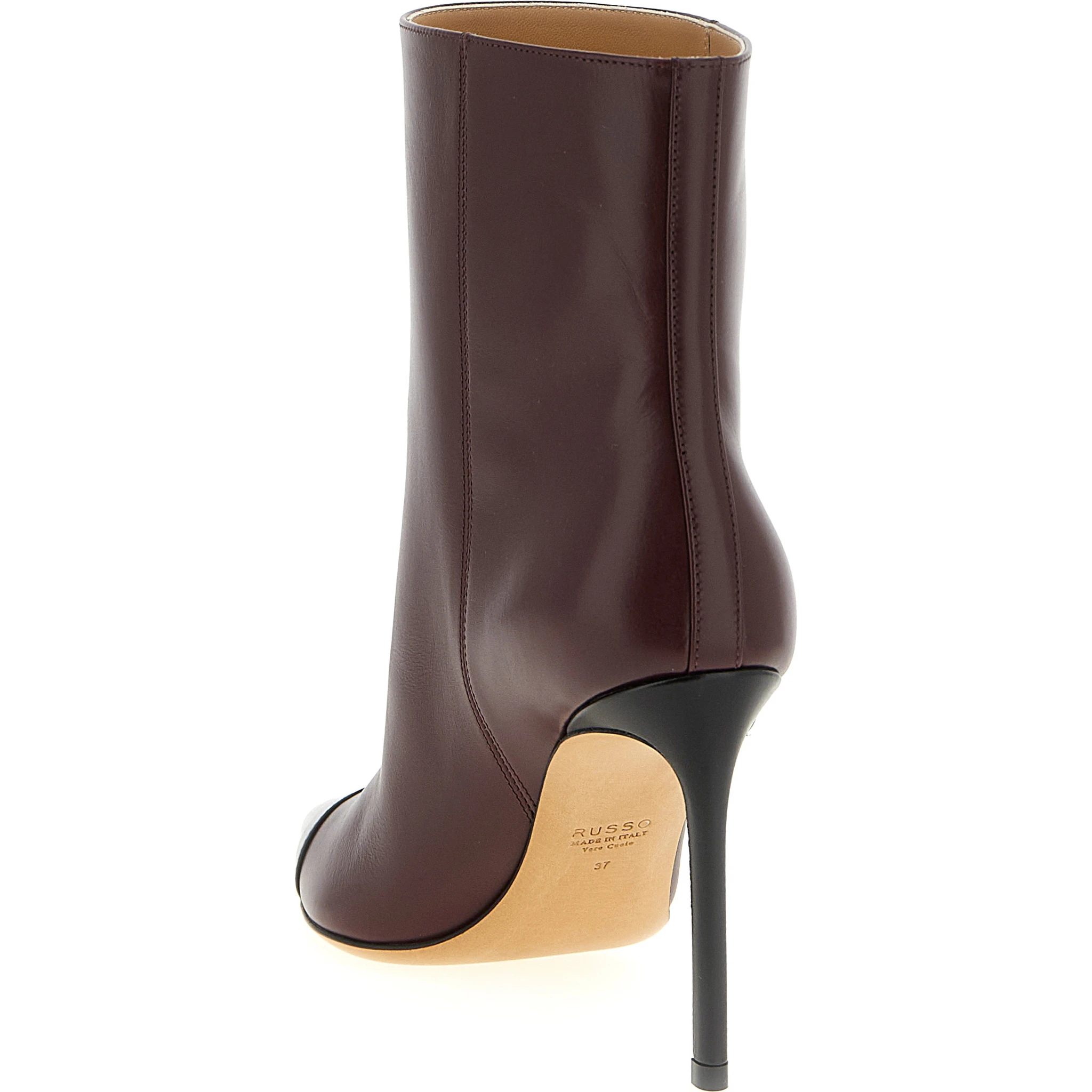 Bordeaux Goatskin Ankle Boots