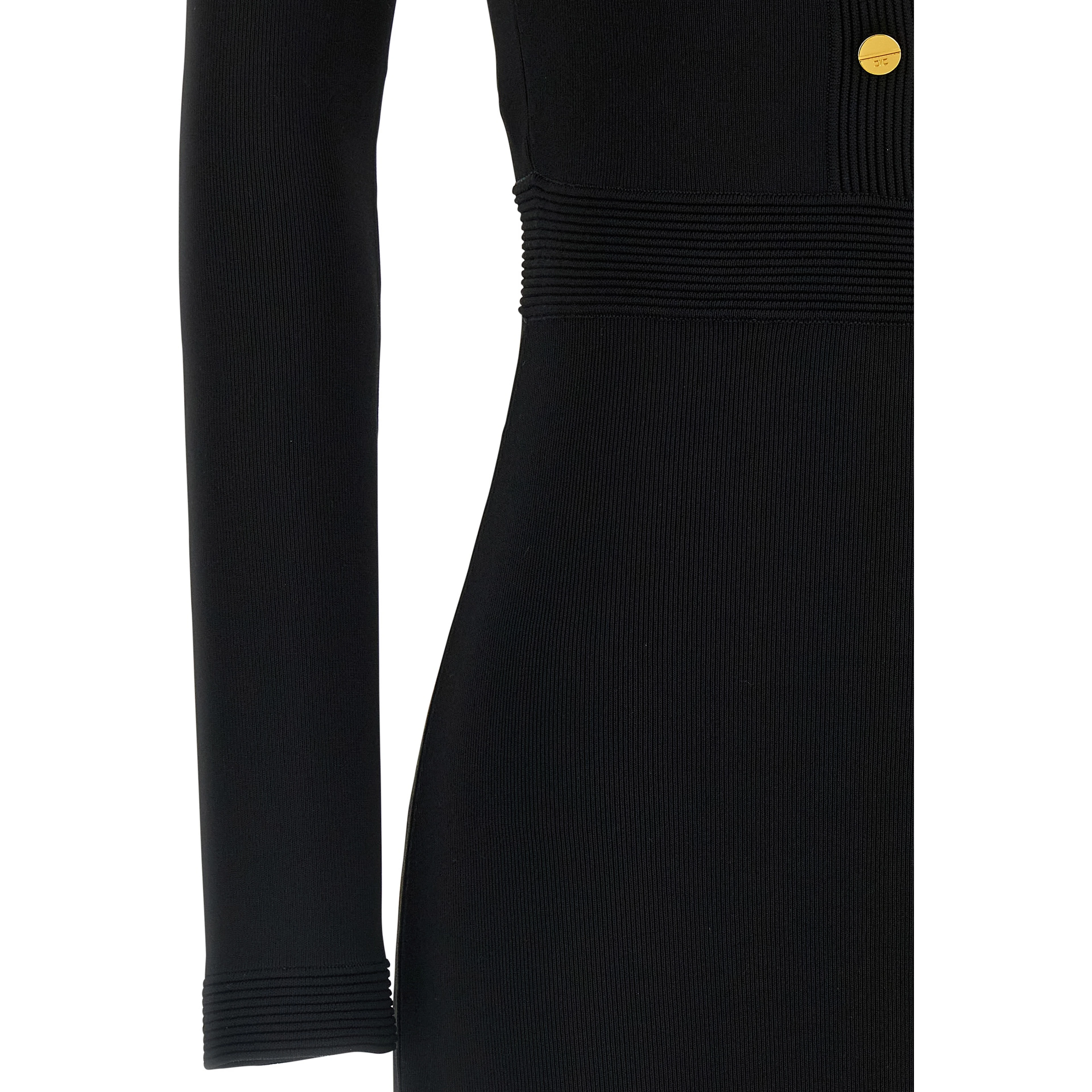 Black Viscose Long Dress