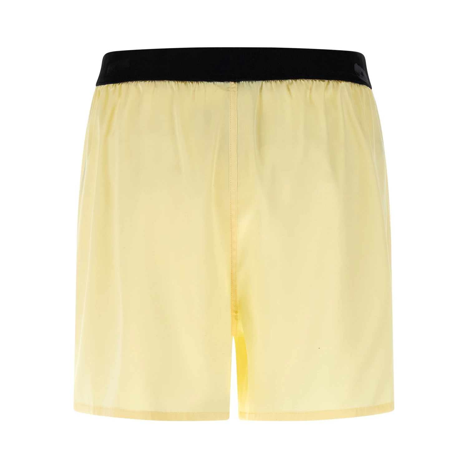 Bicolor Silk Bermuda Shorts