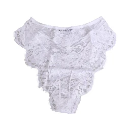 White Floral Lace Low Rise Panty Underwear