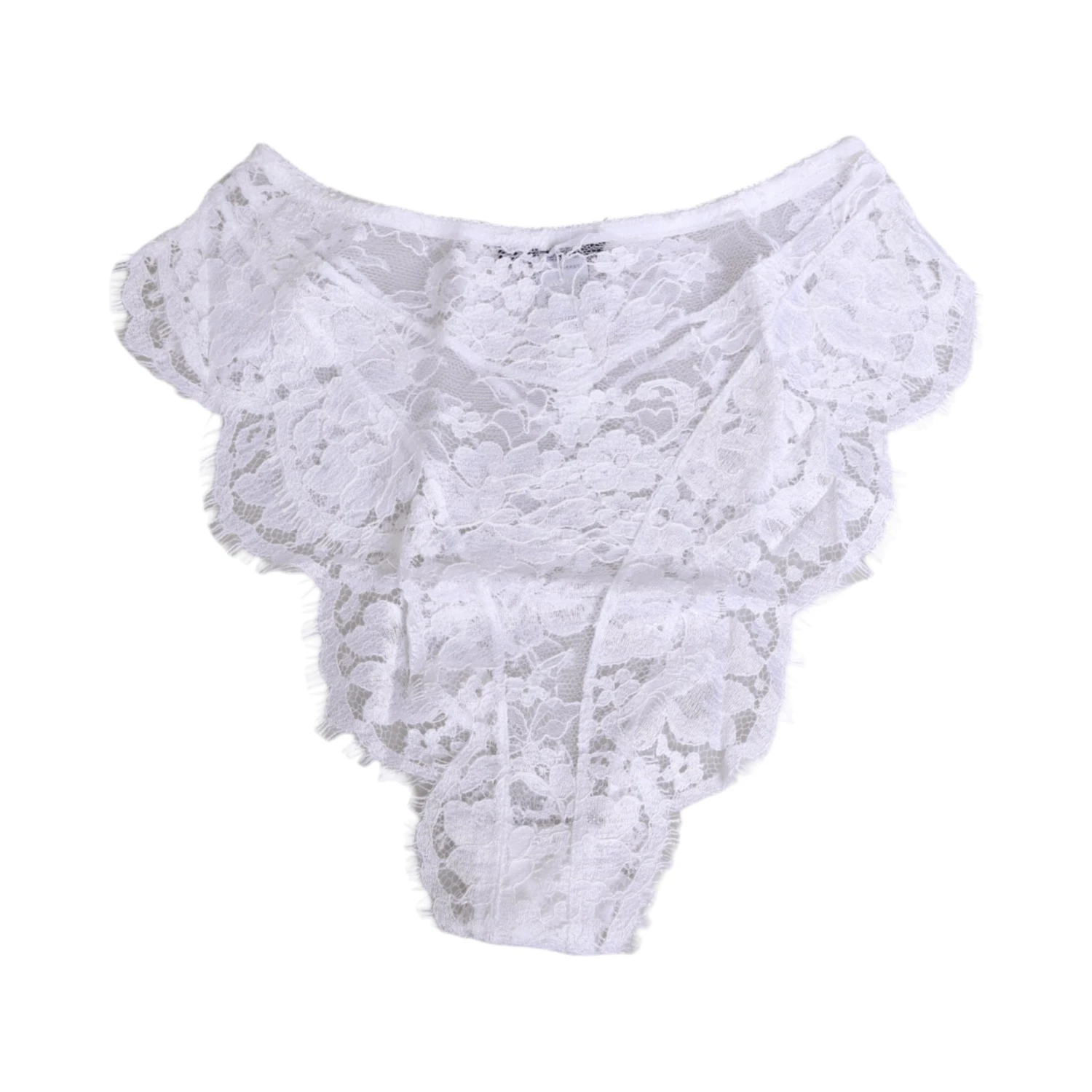 White Floral Lace Low Rise Panty Underwear