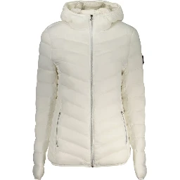 White Polyamide Women Jacket