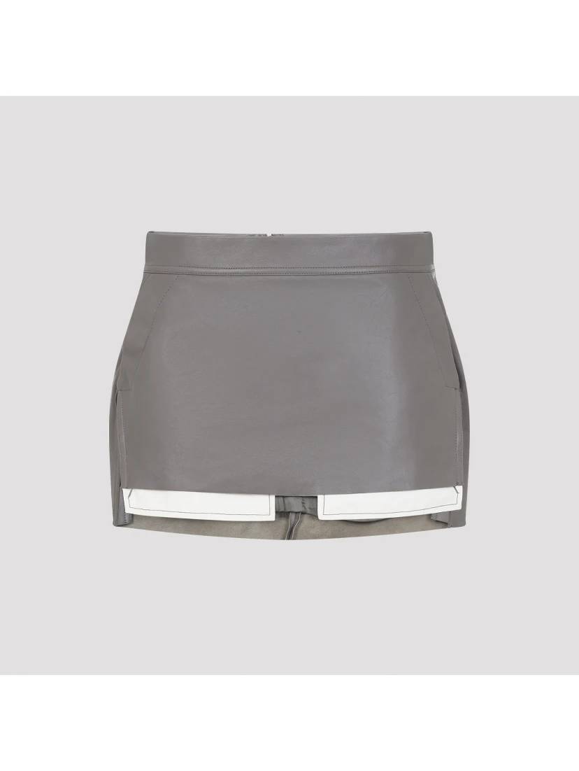 Rick Owens Fog Cutoff Mini Skirt