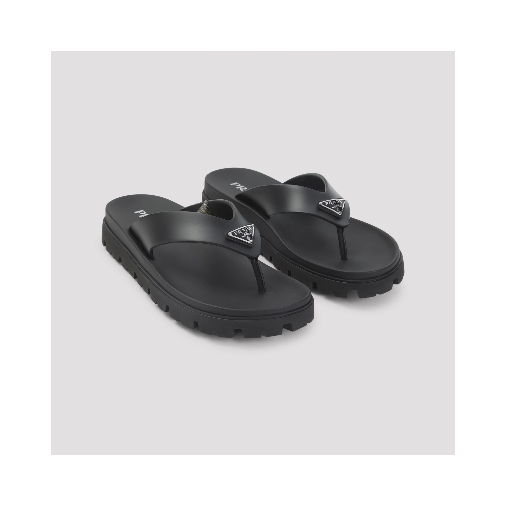 Prada Soft Cage Thongs Sandals