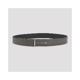 SOFT GRAIN LEATHER REVERSIBLE SLIM T BELT