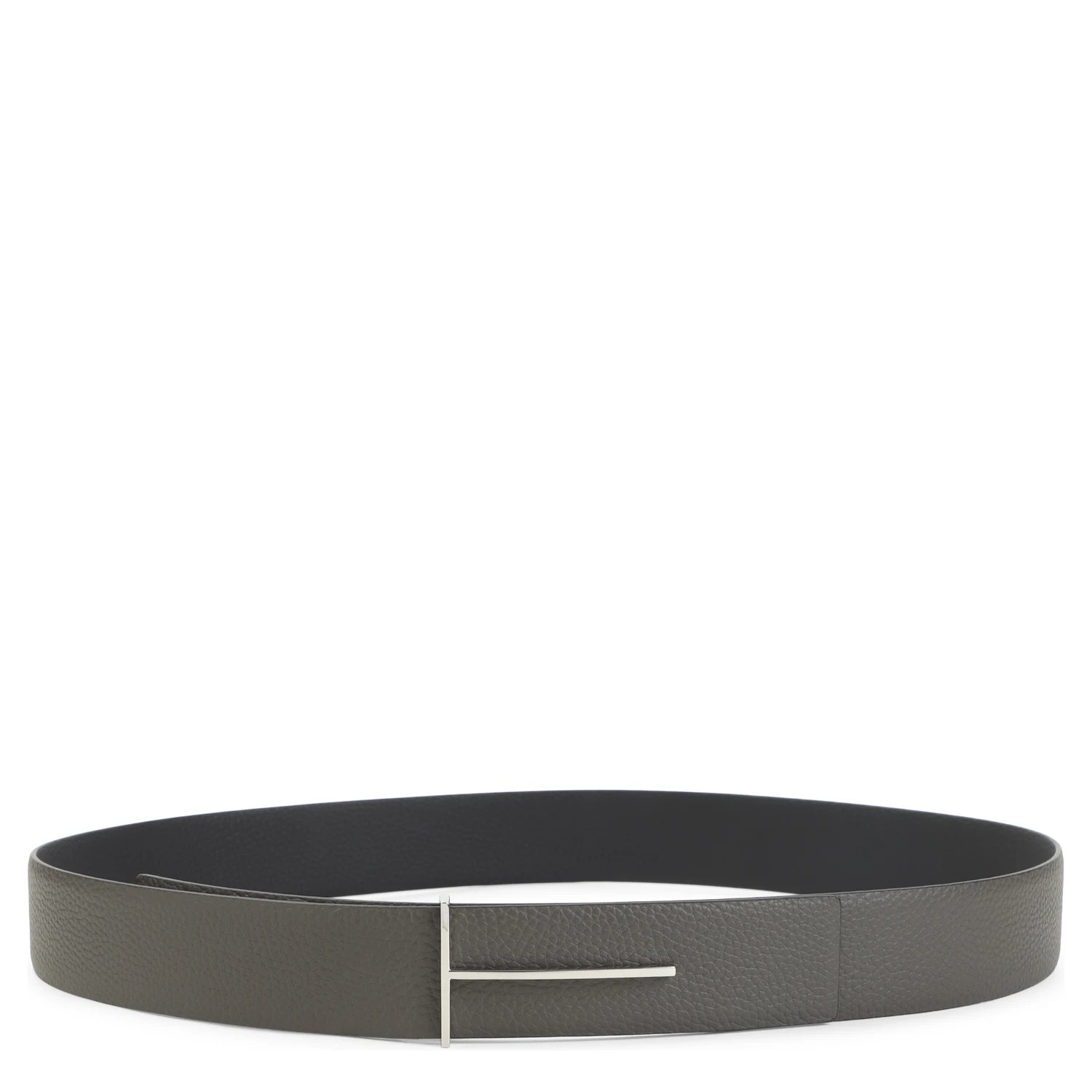 SOFT GRAIN LEATHER REVERSIBLE SLIM T BELT