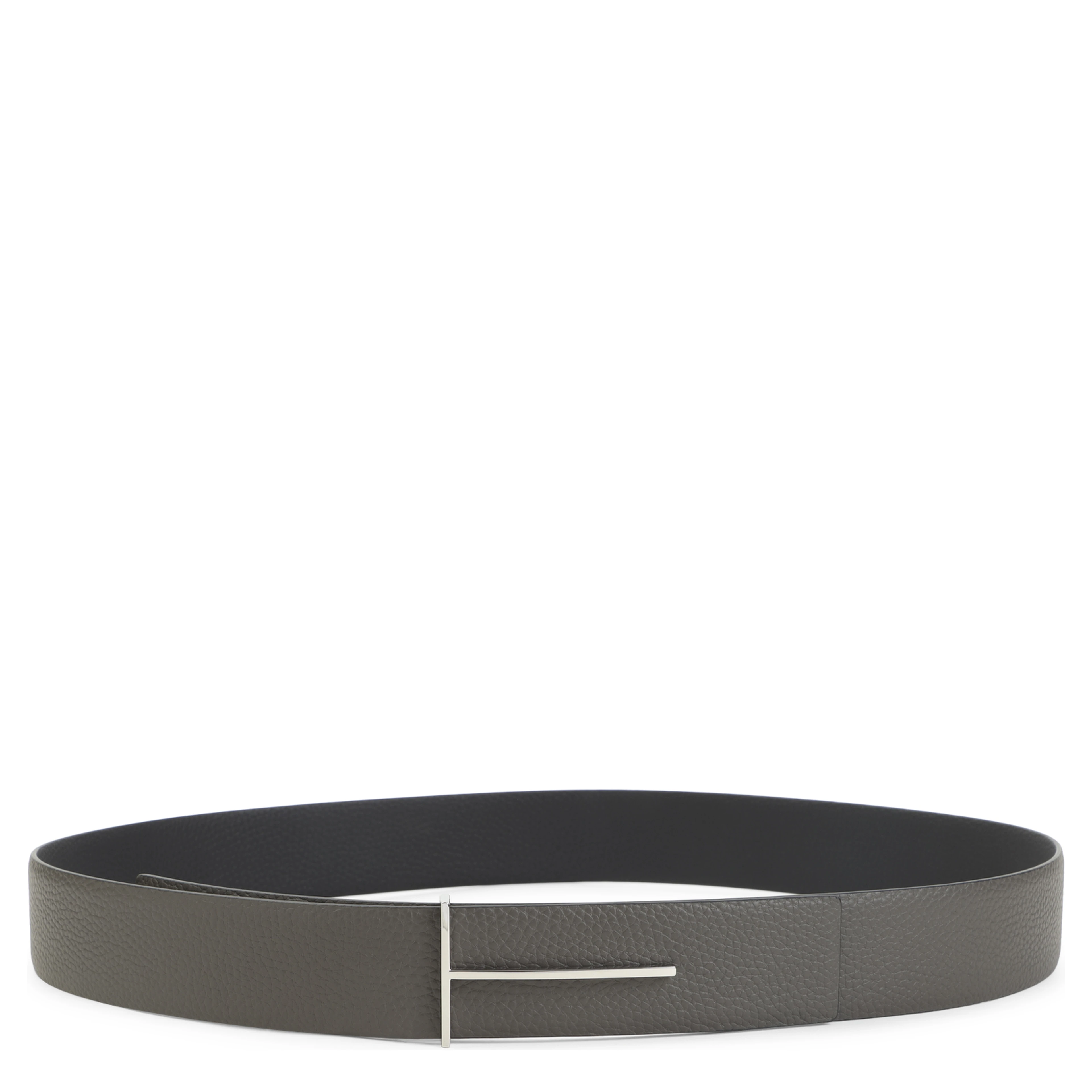SOFT GRAIN LEATHER REVERSIBLE SLIM T BELT