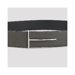 SOFT GRAIN LEATHER REVERSIBLE SLIM T BELT