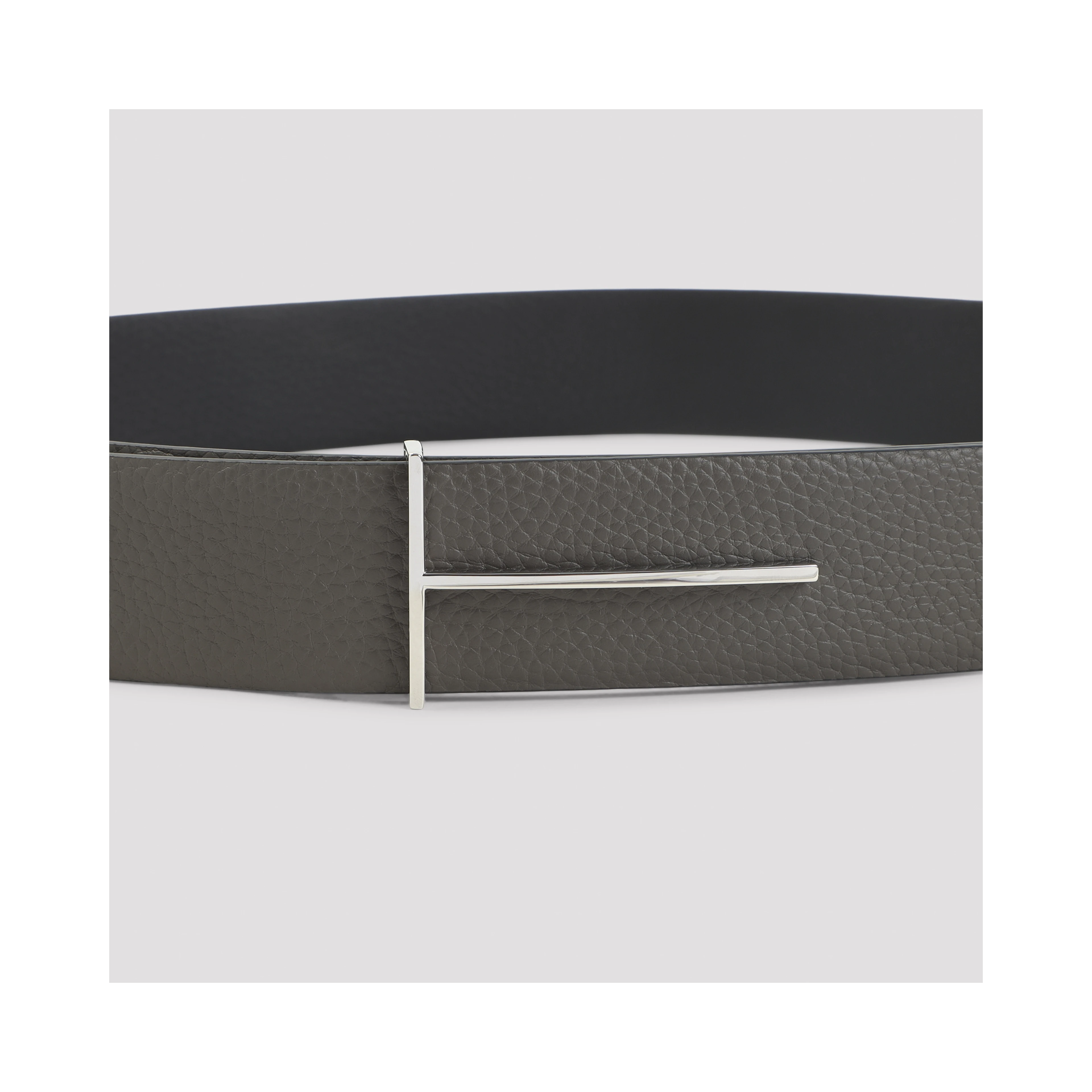SOFT GRAIN LEATHER REVERSIBLE SLIM T BELT
