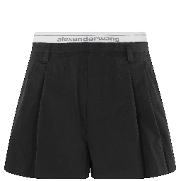 HIGH-RISE SHORT W LOGO ELASTIC