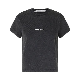 SHRUNKEN SS TEE W LOGO PRINT