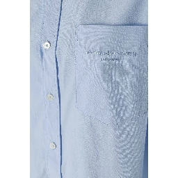 CROPPED SHIRT W EMBROIDERED LOGO