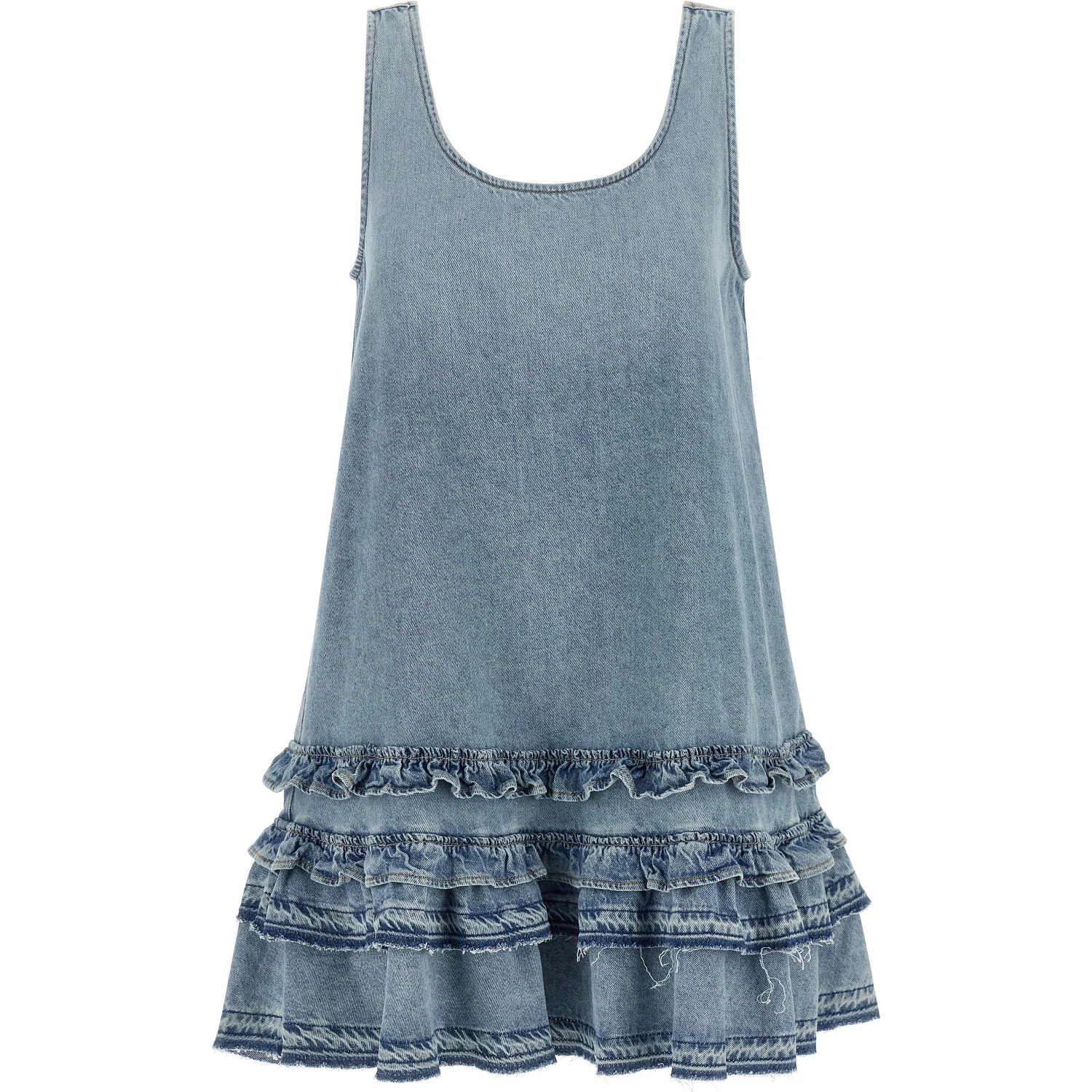 Blue Organic Cotton Short Dress