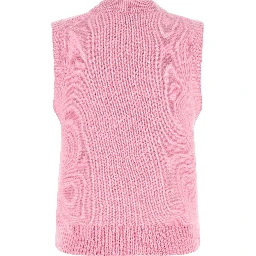 Multicolor Wool Sleeveles Sweater