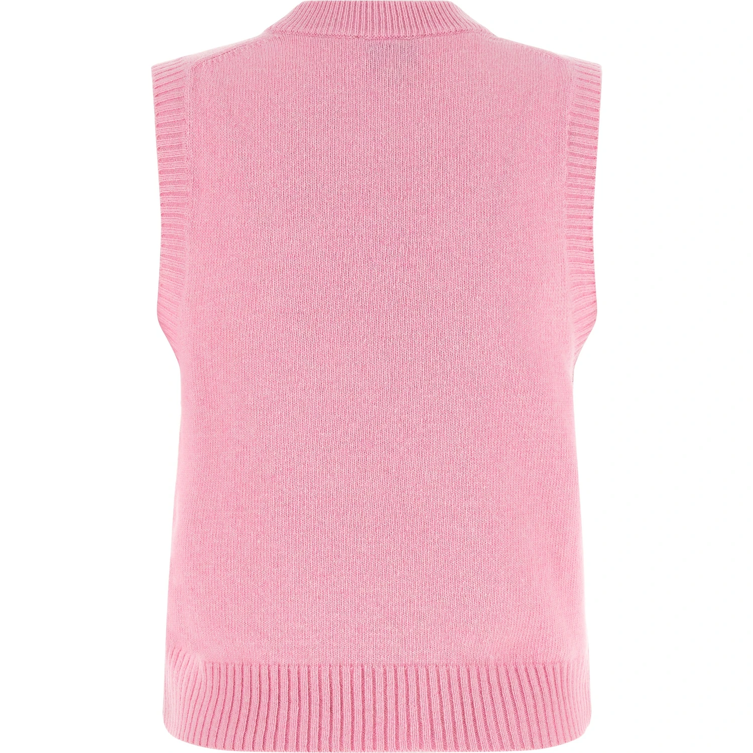 Multicolor Wool Sleeveles Sweater