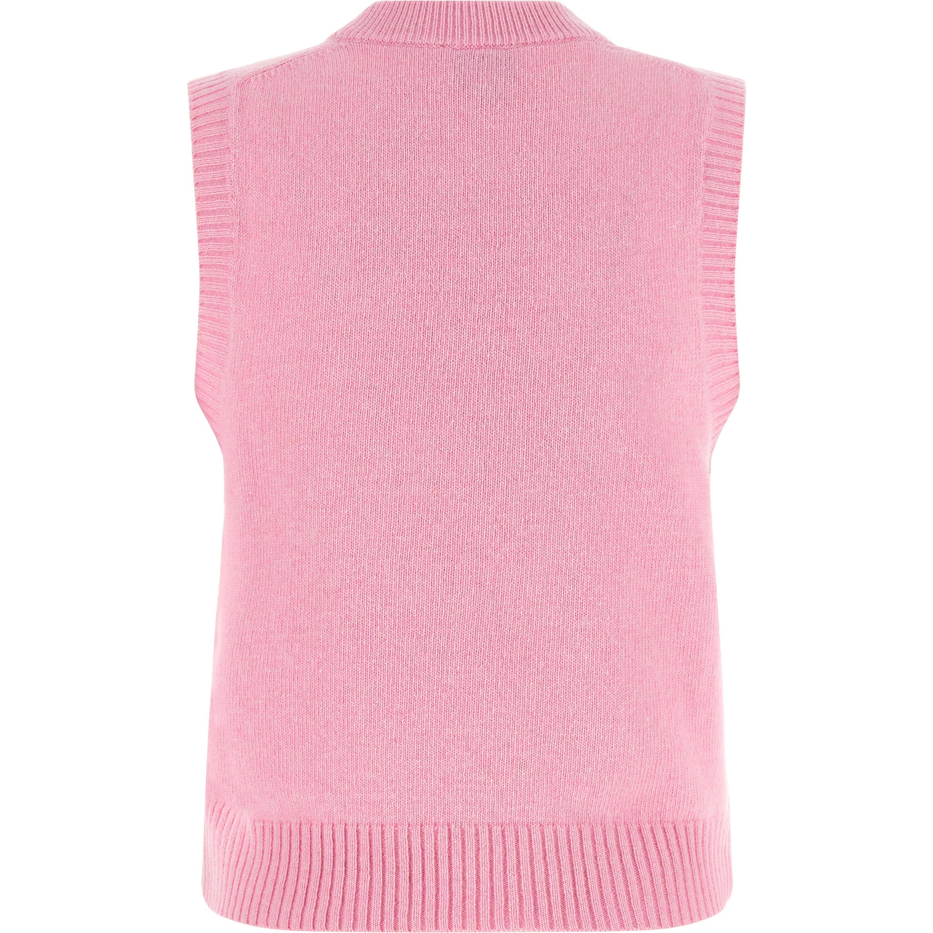 Multicolor Wool Sleeveles Sweater