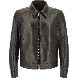 Black Lamb Leather Leather Jacket