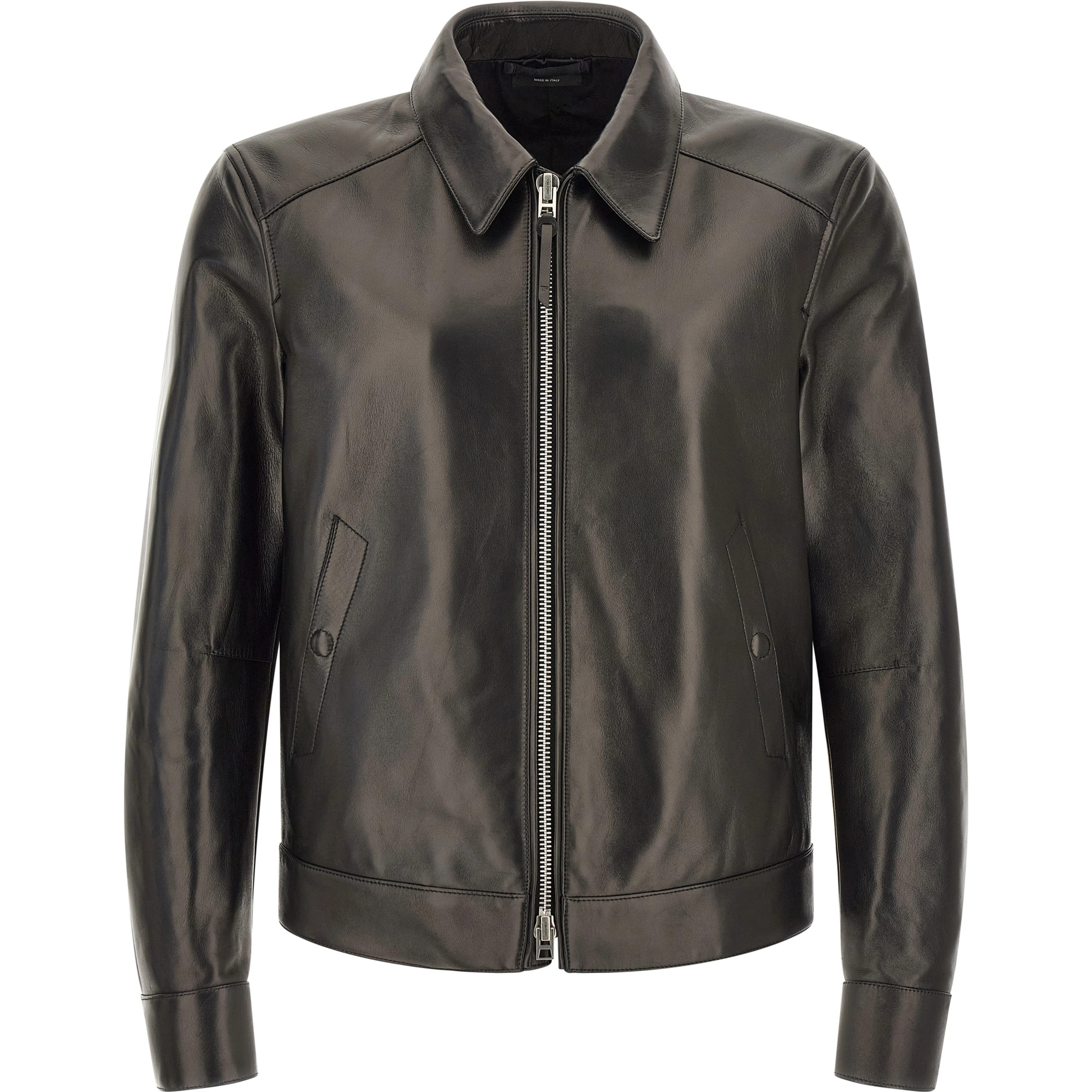 Black Lamb Leather Leather Jacket
