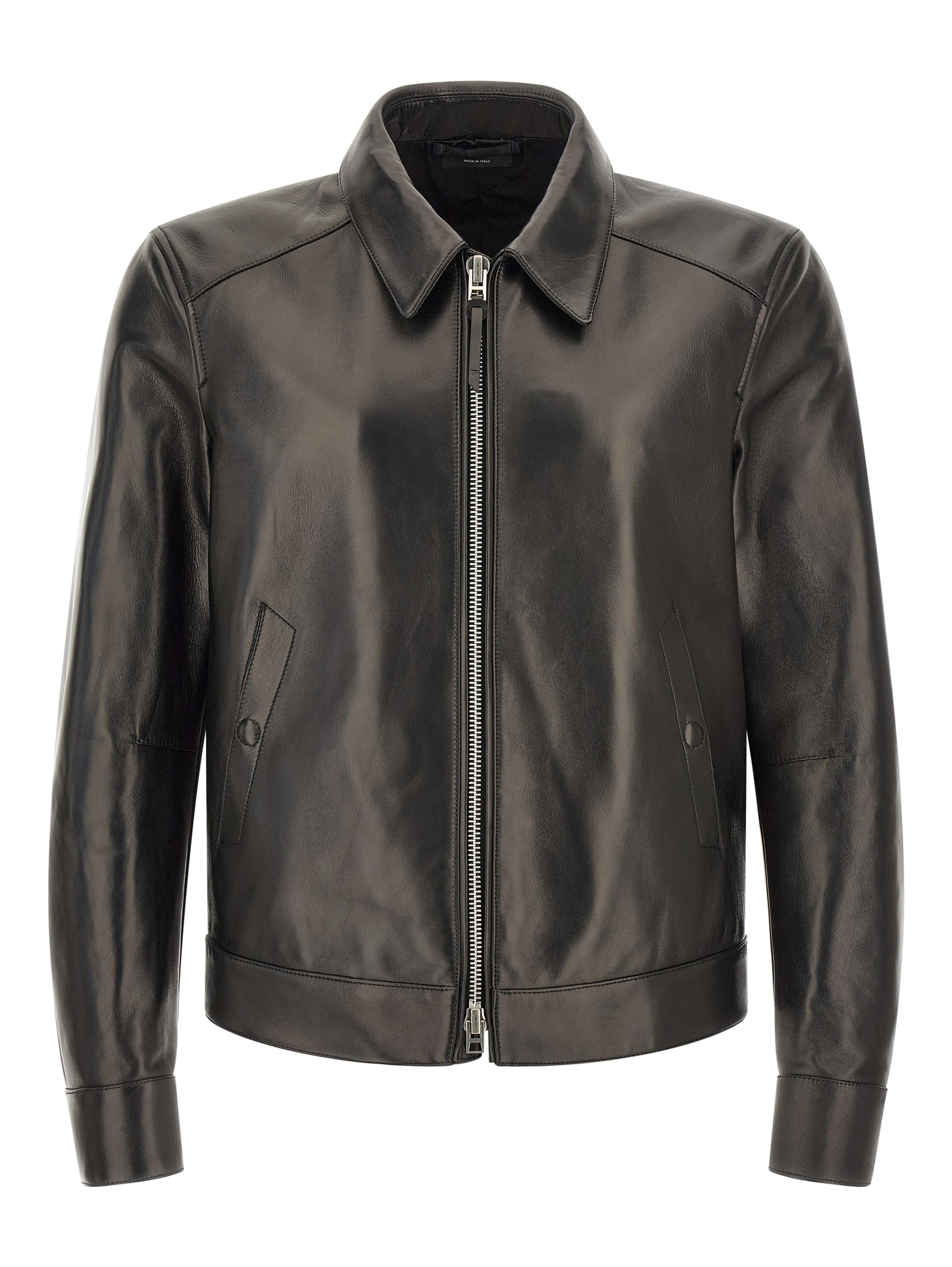 Black Lamb Leather Leather Jacket