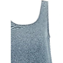 Blue Organic Cotton Short Dress
