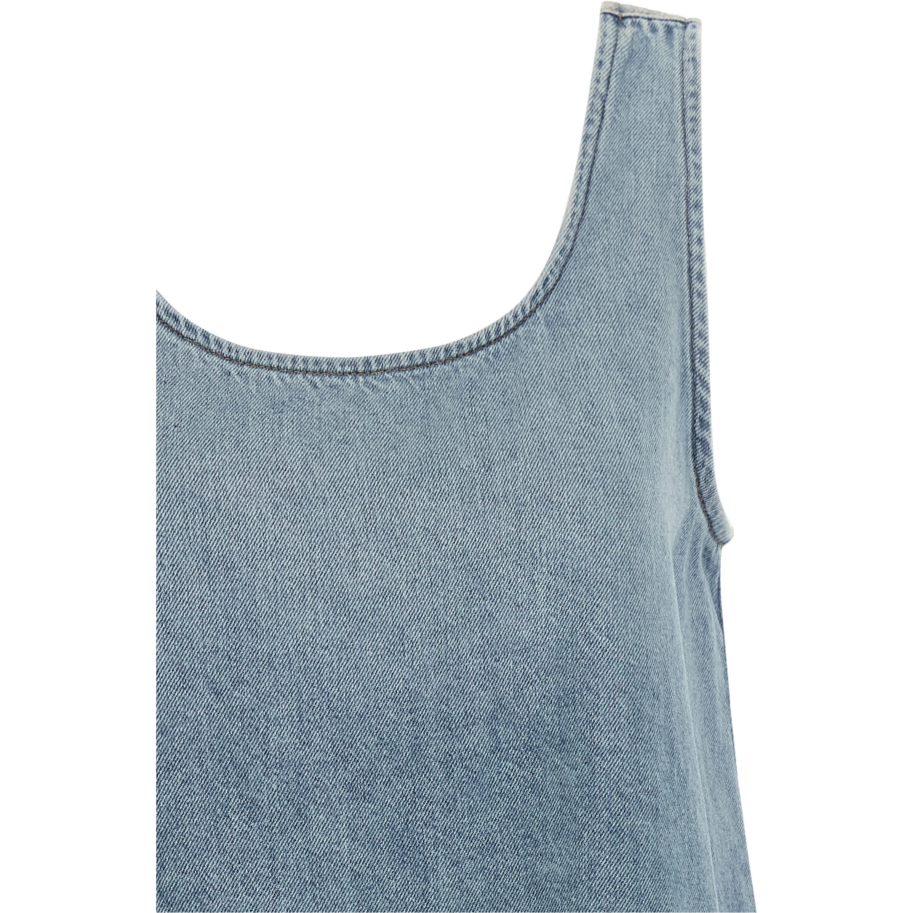 Blue Organic Cotton Short Dress