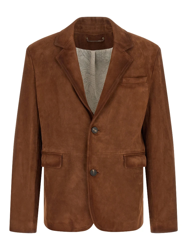 Brown Lamb Leather Leather Jacket
