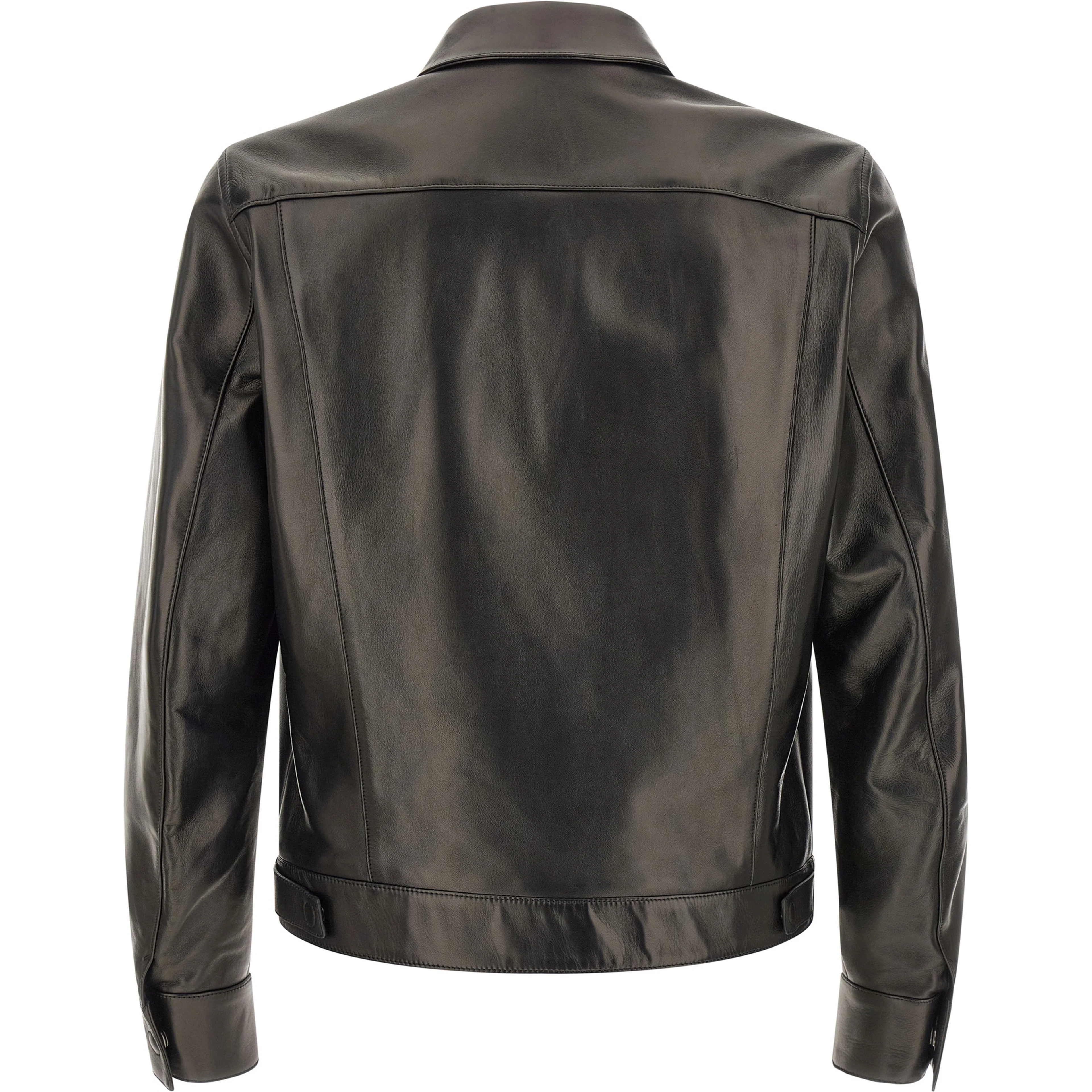 Black Lamb Leather Leather Jacket