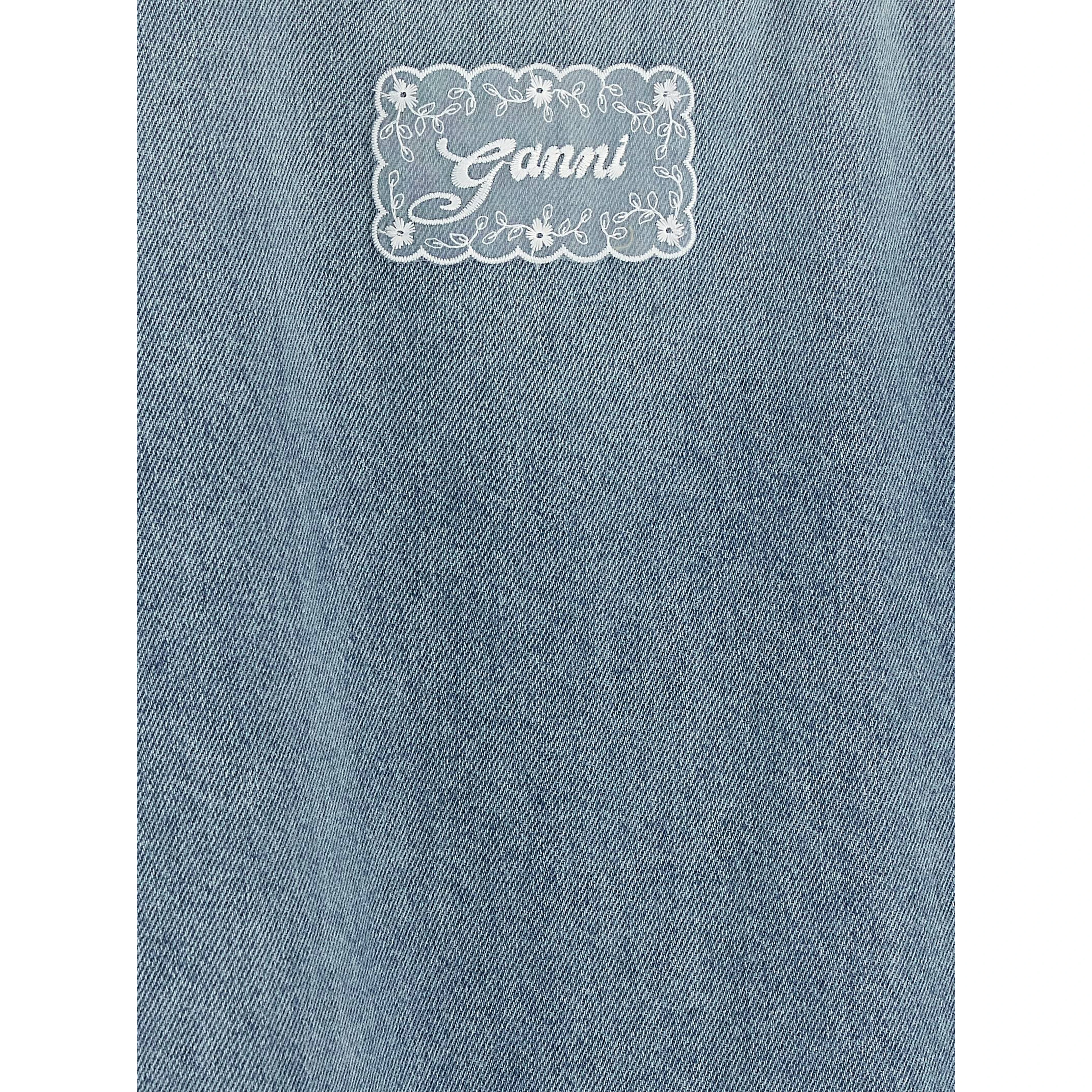 Blue Organic Cotton Short Dress