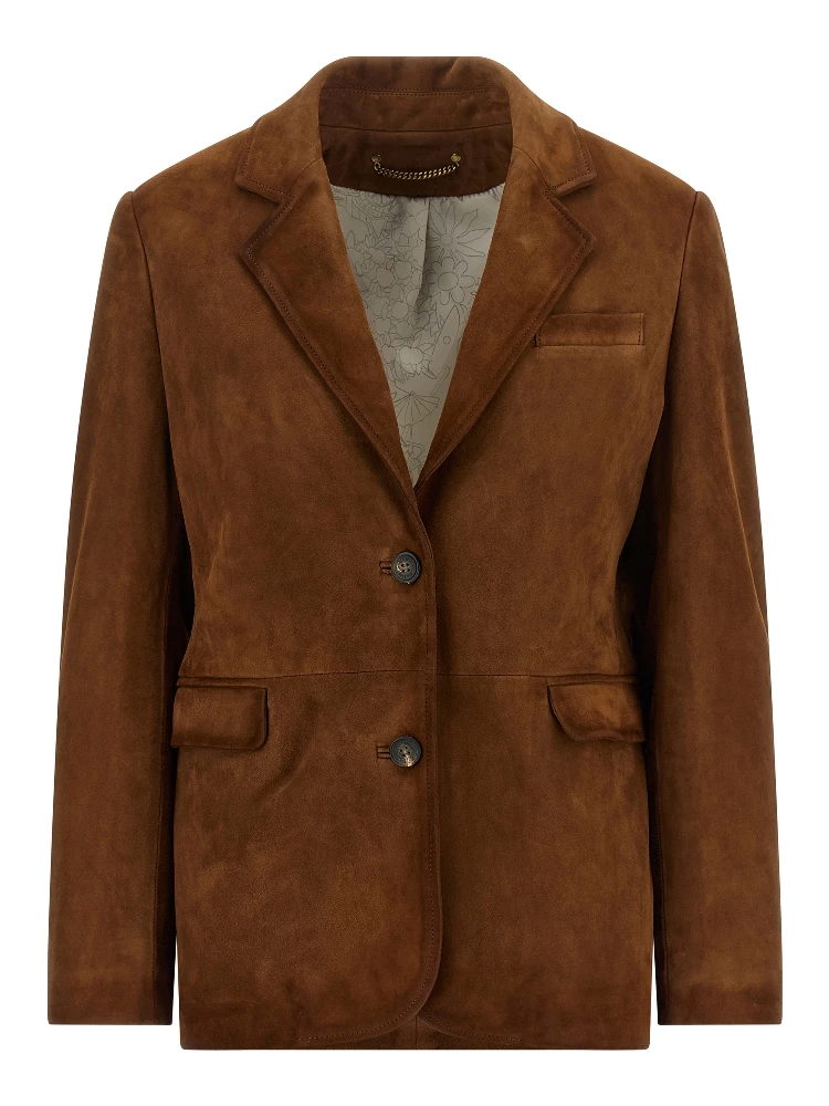 Brown Lamb Leather Leather Jacket