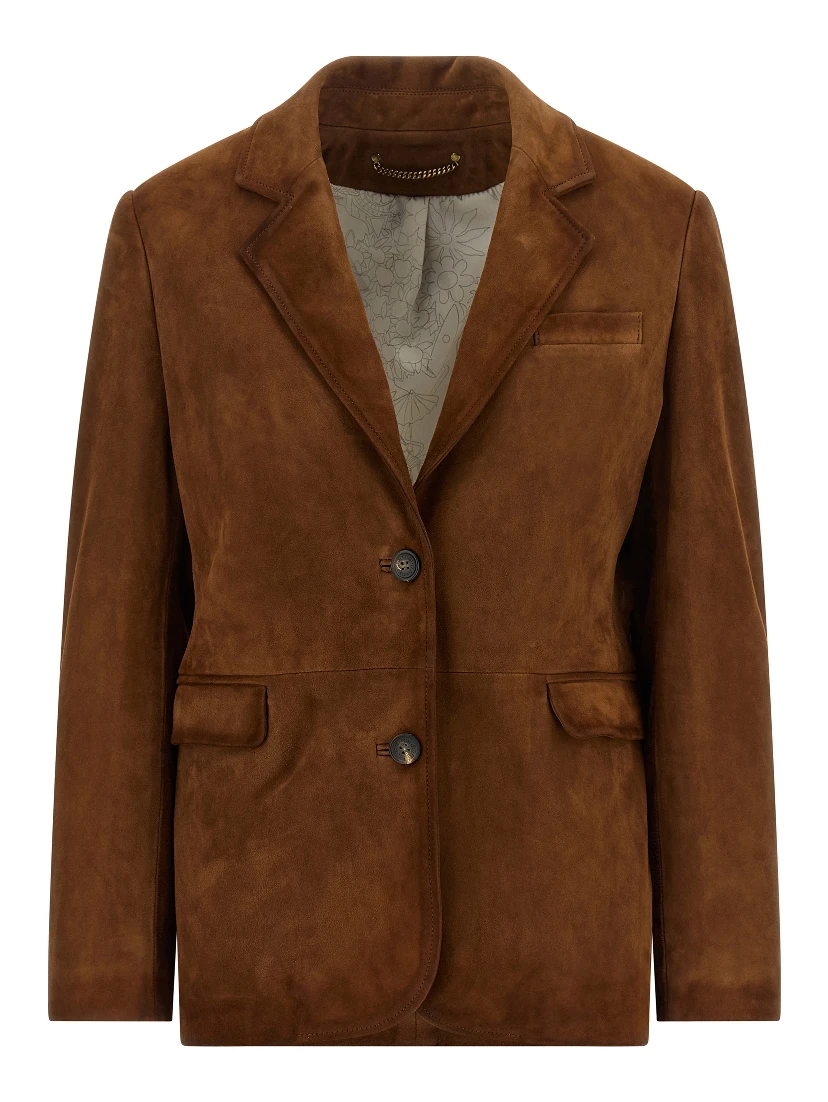 Brown Lamb Leather Leather Jacket