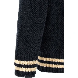 Blue Cotton Cardigan