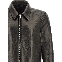 Black Lamb Leather Leather Jacket
