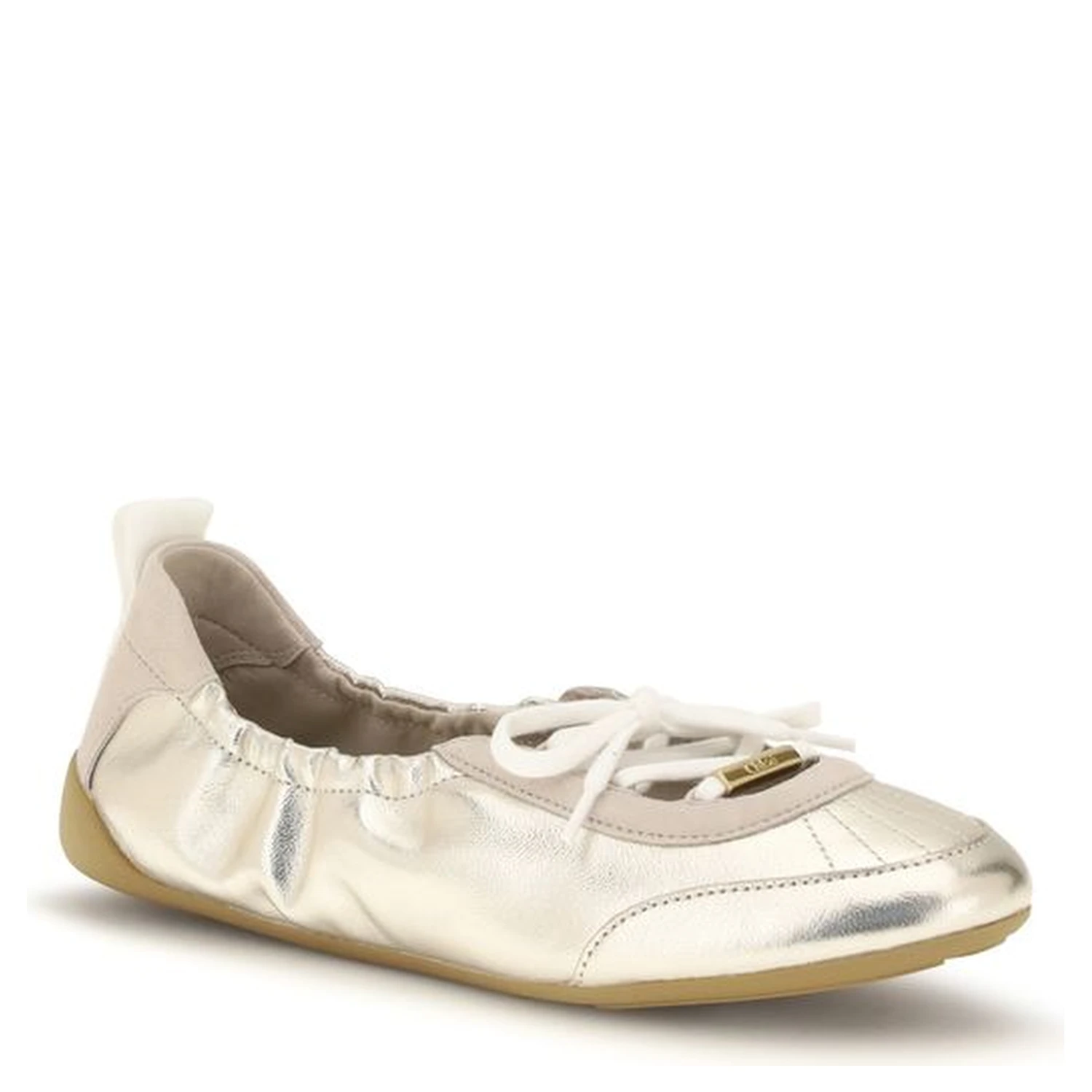 Silver Calf Leather Bos Taurus Sneakers