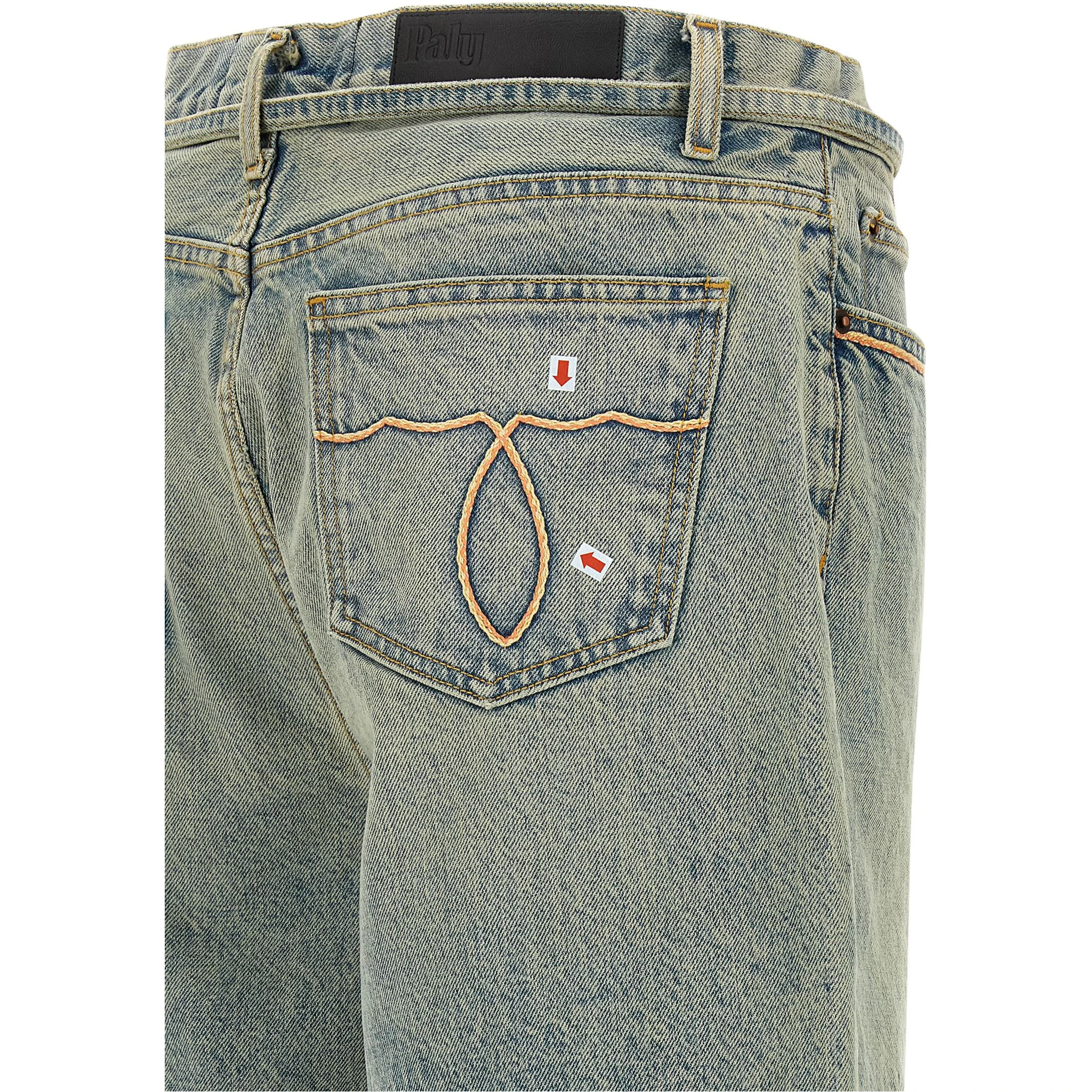 Blue Cotton Bermuda Shorts