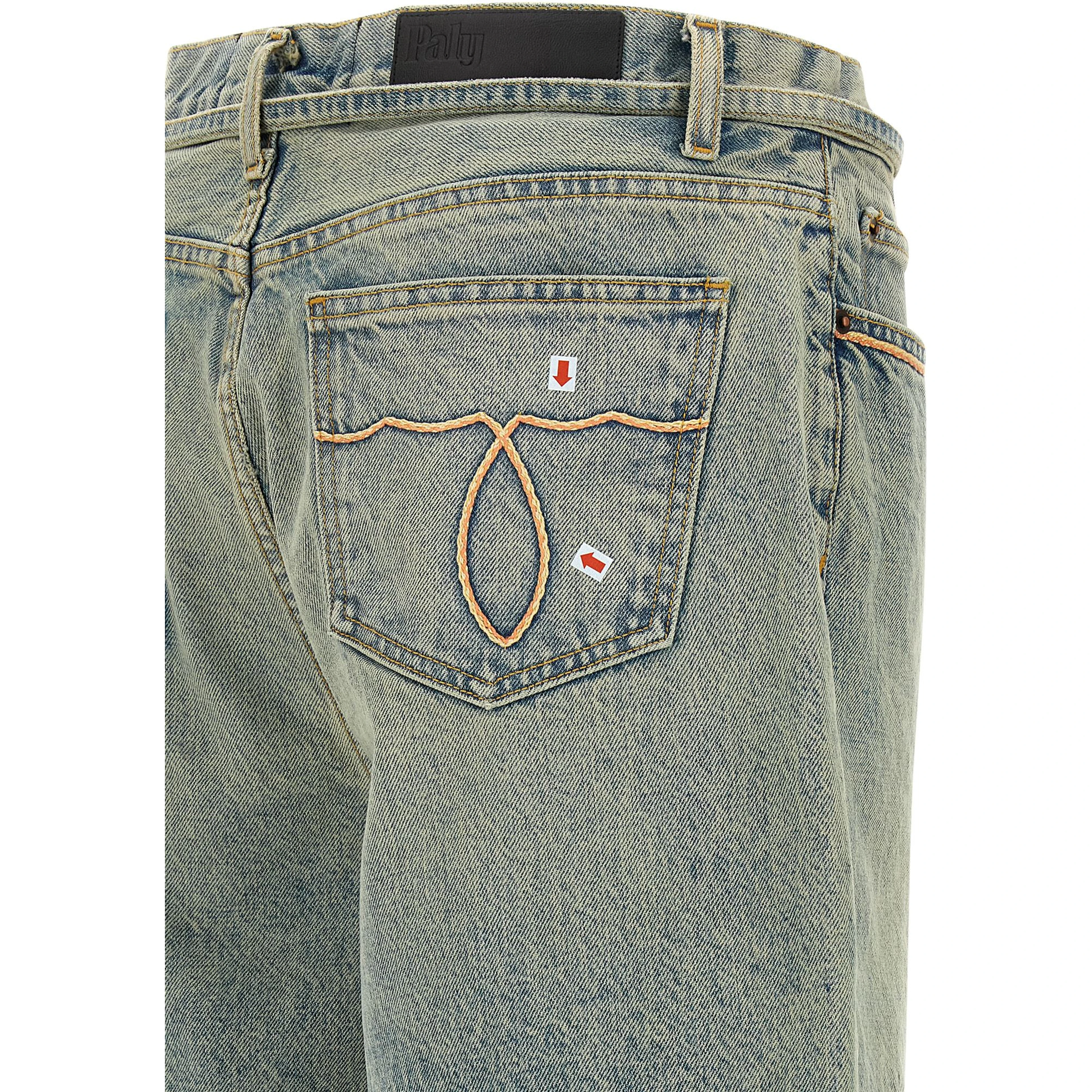 Blue Cotton Bermuda Shorts
