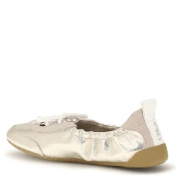 Silver Calf Leather Bos Taurus Sneakers