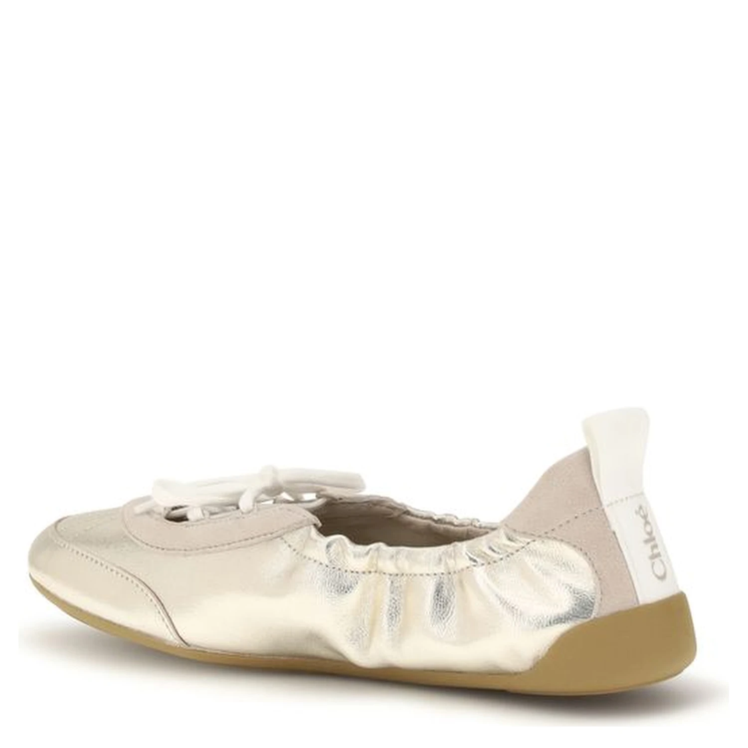 Silver Calf Leather Bos Taurus Sneakers
