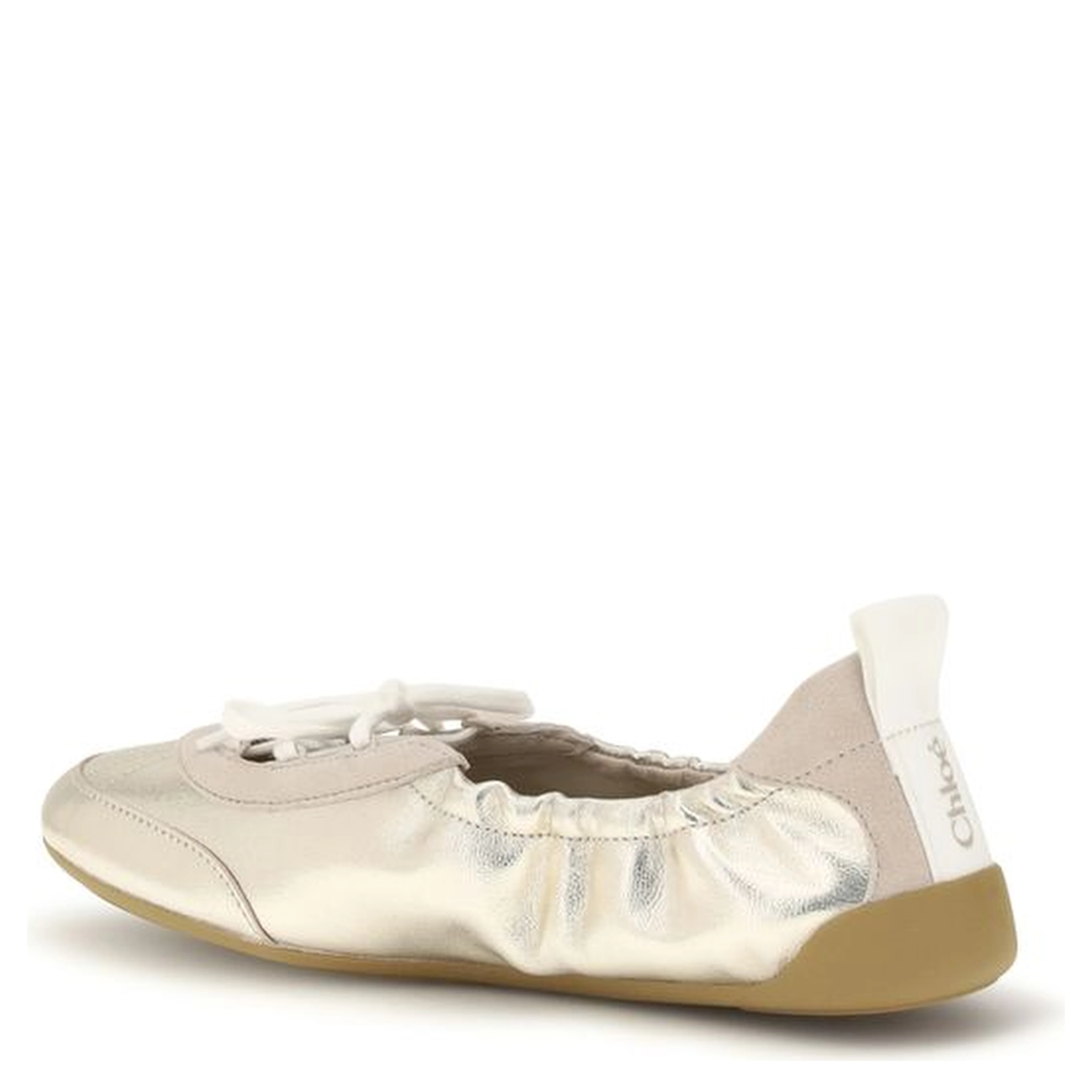 Silver Calf Leather Bos Taurus Sneakers