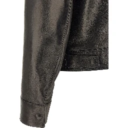 Black Lamb Leather Leather Jacket