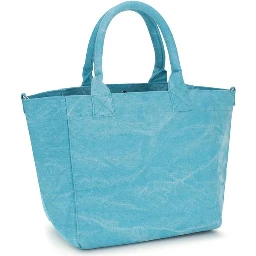Blue Recycled Cotton Shoulder Bag