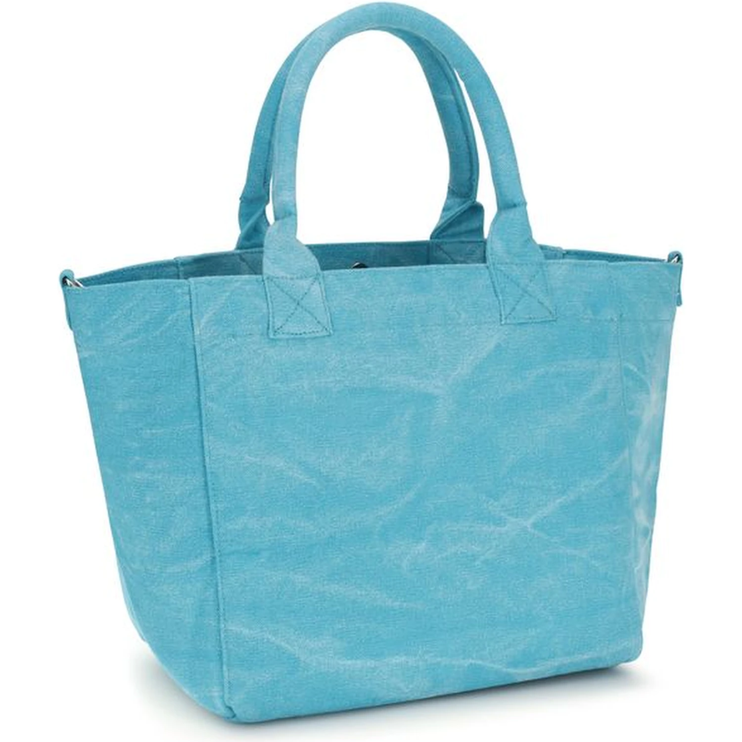 Blue Recycled Cotton Shoulder Bag